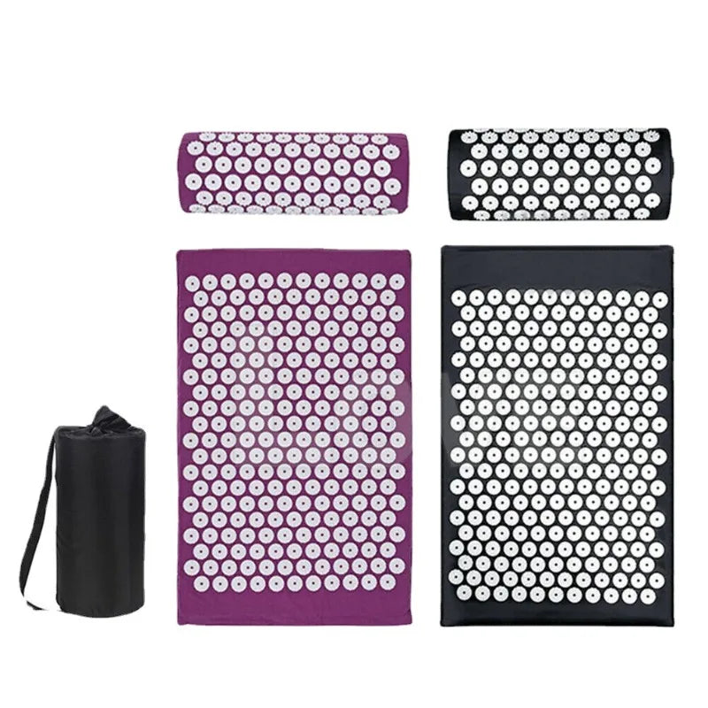 Tapis d'Acupression avec Coussin - Soulagement Stress & Douleurs