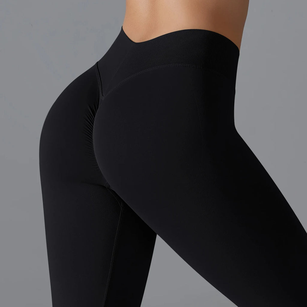 Leggings de Yoga Sans Couture Taille Haute - Effet Sculptant & Push-Up