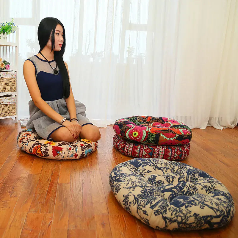 Coussin de Méditation Rond Premium - Tatami Yoga