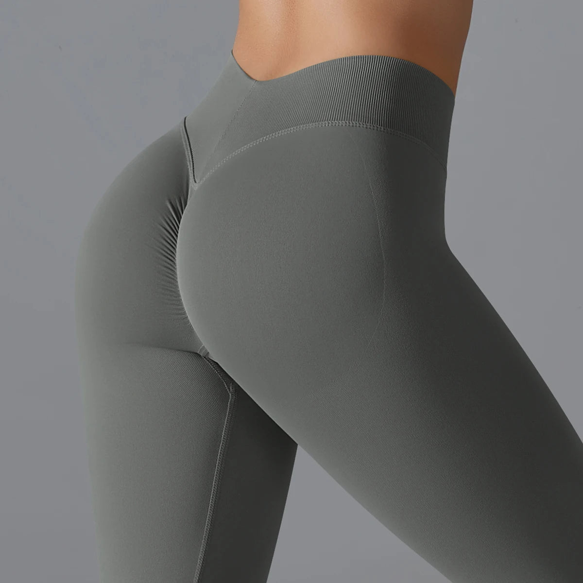 Leggings de Yoga Sans Couture Taille Haute - Effet Sculptant & Push-Up