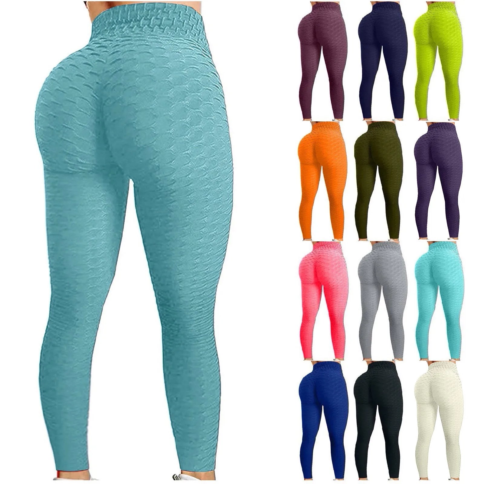 Leggings de Yoga & Running Taille Haute - Séchage Rapide & Push-Up