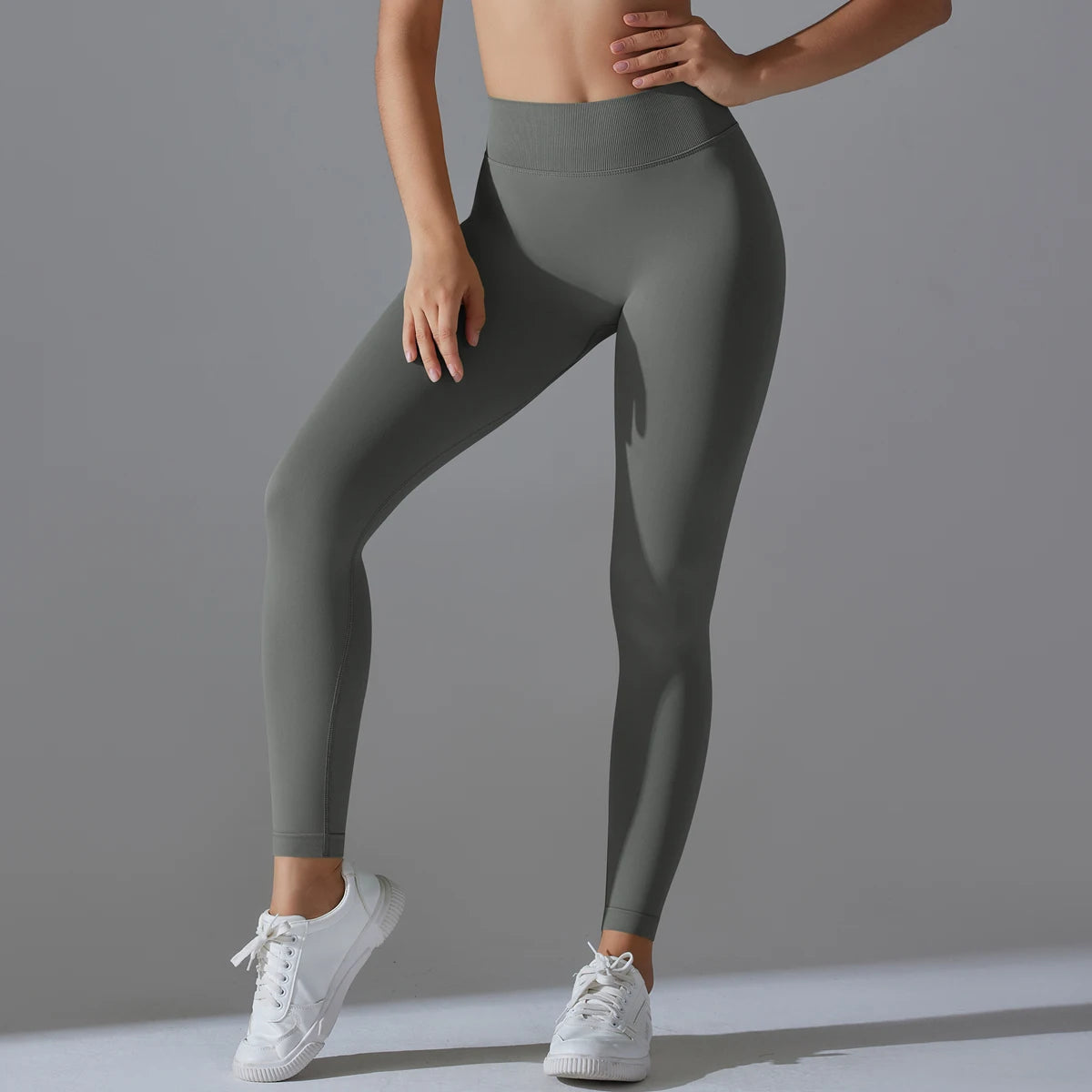 Leggings de Yoga Sans Couture Taille Haute - Effet Sculptant & Push-Up
