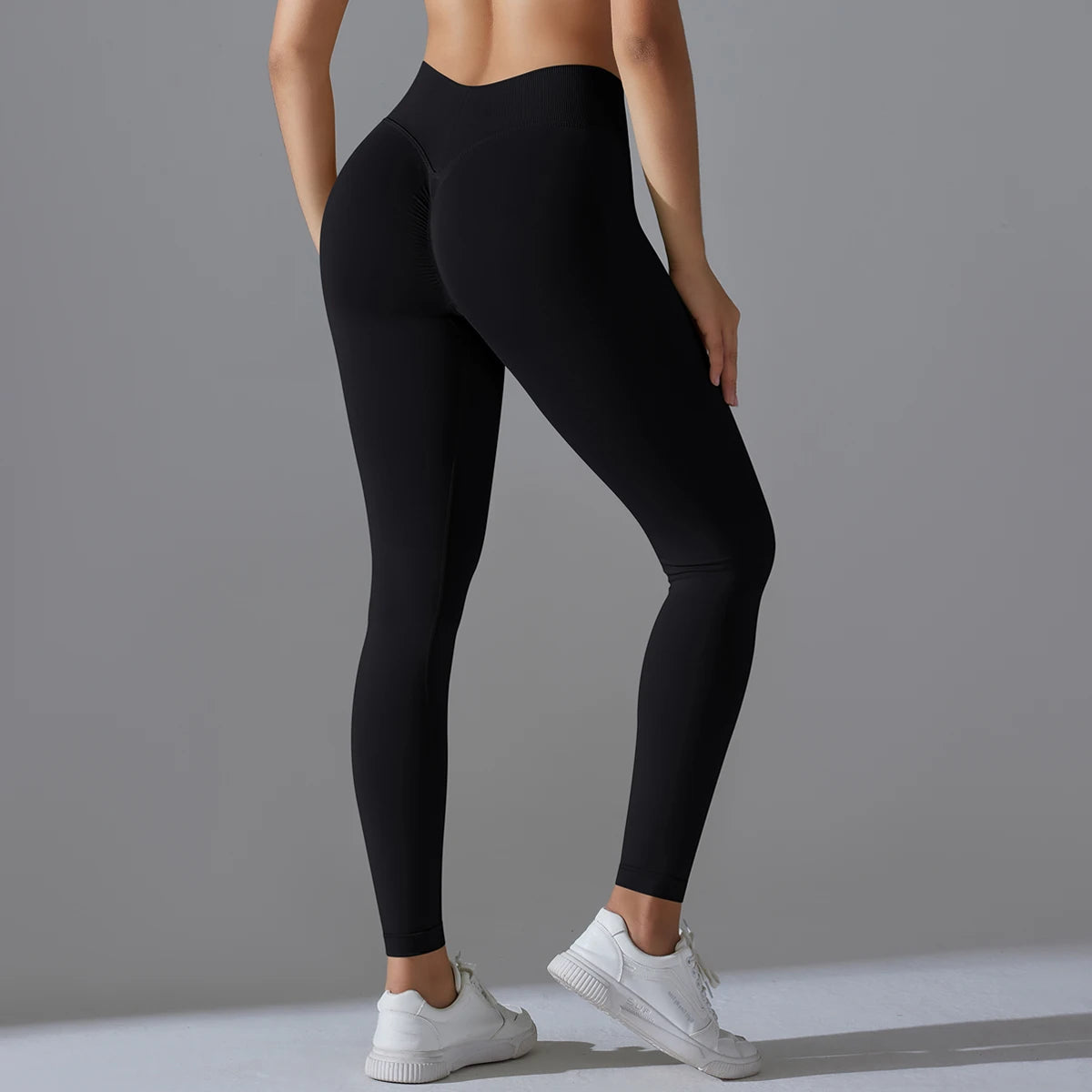 Leggings de Yoga Sans Couture Taille Haute - Effet Sculptant & Push-Up