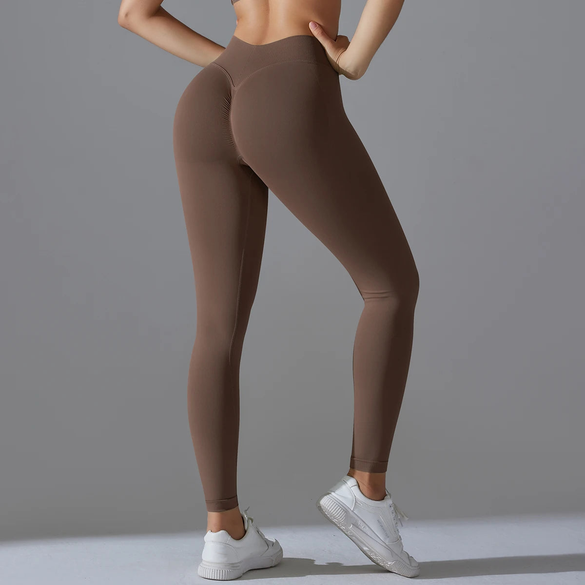 Leggings de Yoga Sans Couture Taille Haute - Effet Sculptant & Push-Up