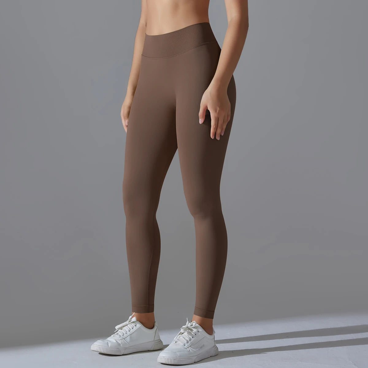Leggings de Yoga Sans Couture Taille Haute - Effet Sculptant & Push-Up