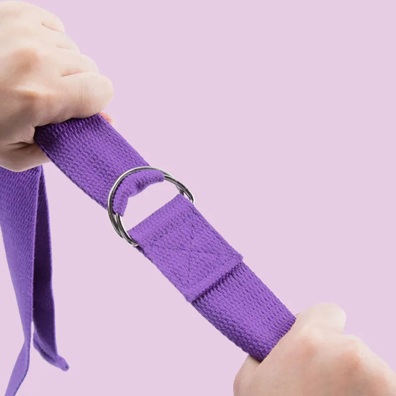 Sangle de Yoga en Coton 183cm - Ceinture d'Étirement & Flexibilité