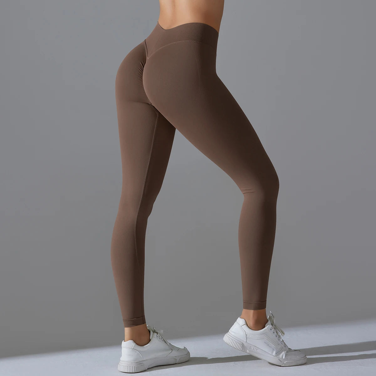 Leggings de Yoga Sans Couture Taille Haute - Effet Sculptant & Push-Up