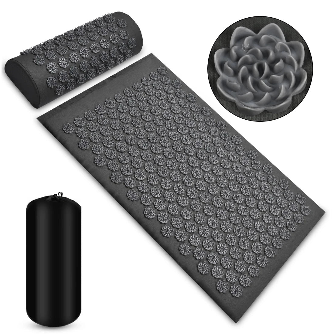 Tapis d'Acupression Shiatsu - Massage Thérapeutique & Relaxation Profonde