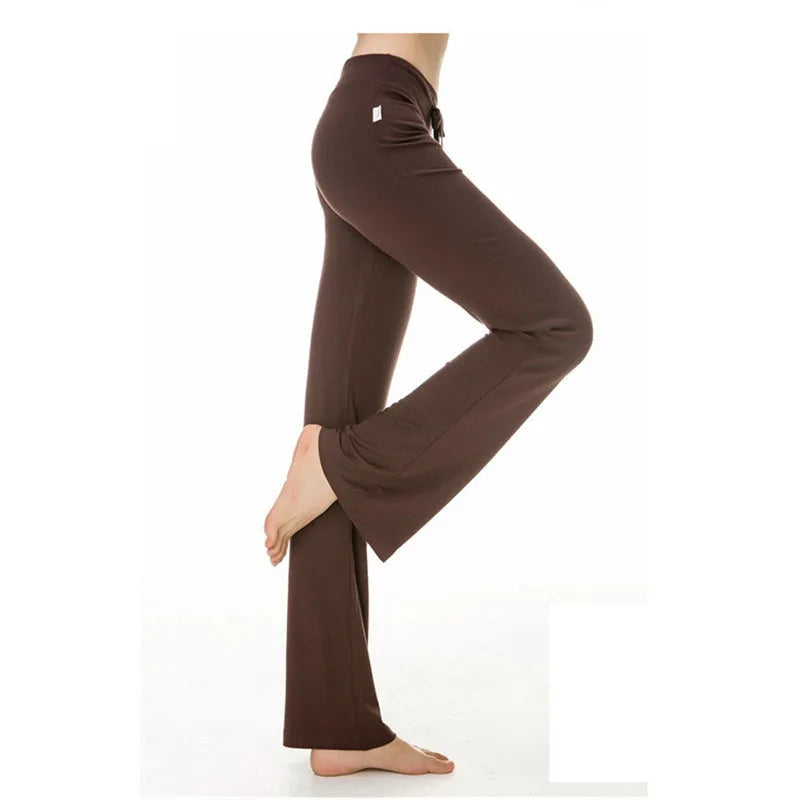 Leggings de Yoga Évasés Taille Haute - Jambes Larges & Push-Up