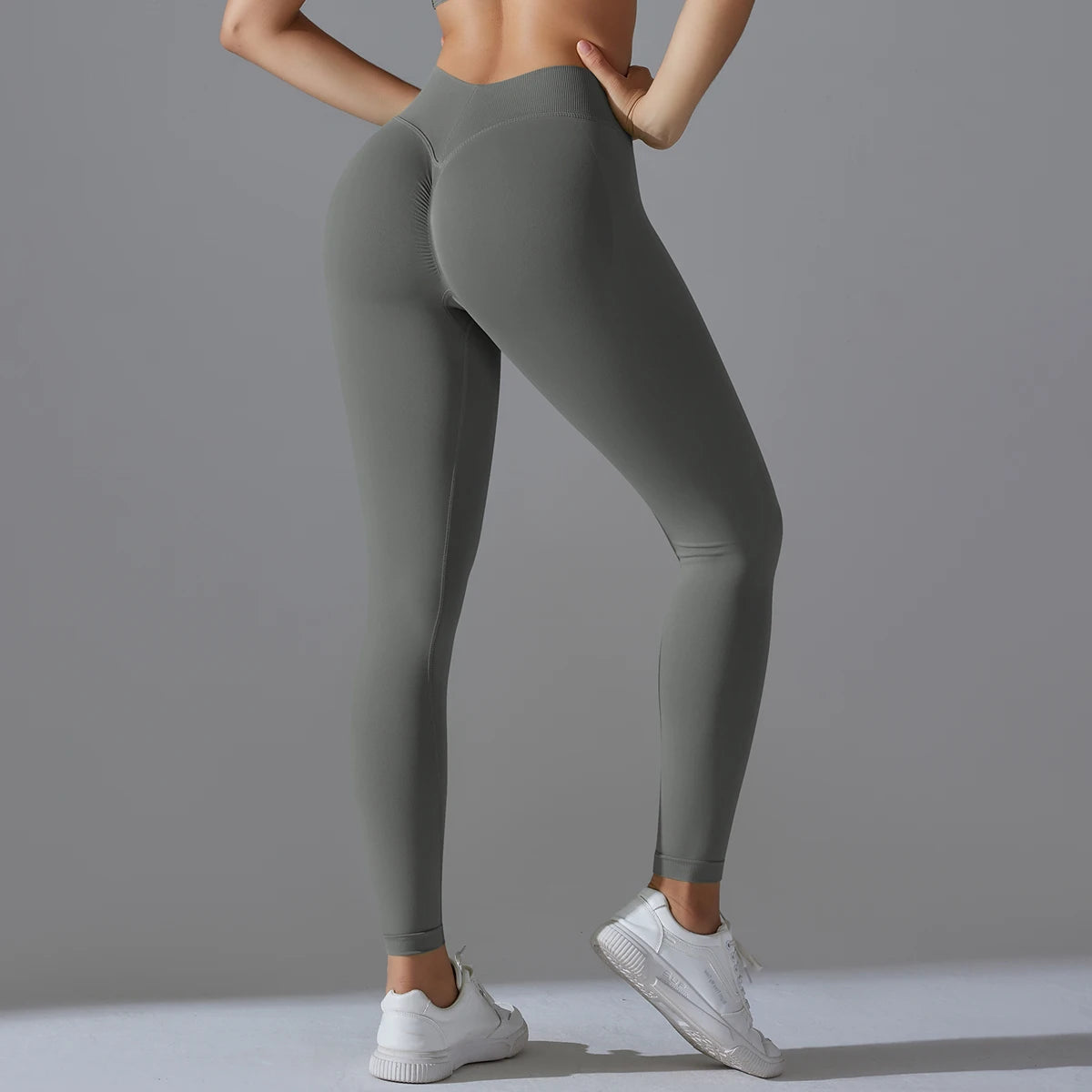 Leggings de Yoga Sans Couture Taille Haute - Effet Sculptant & Push-Up