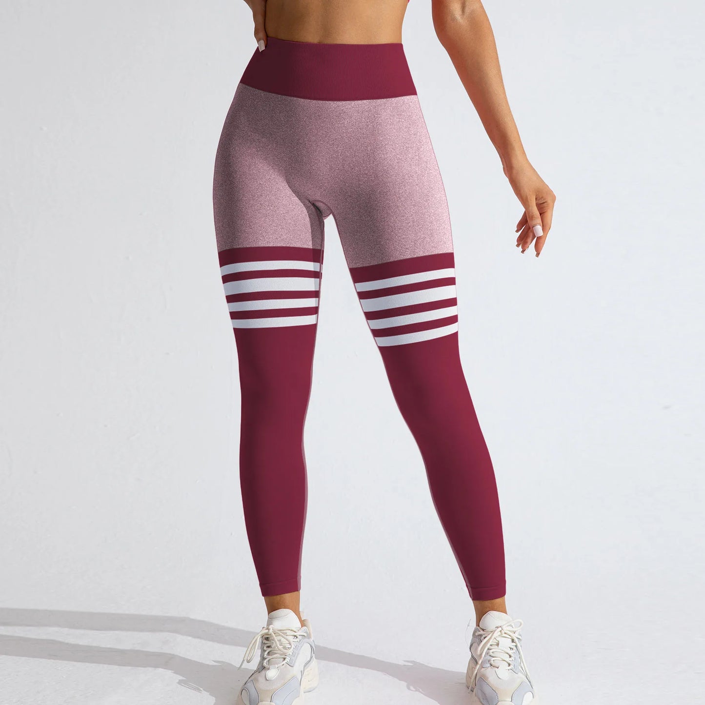Leggings de Yoga Taille Haute V-Back - Effet Sculptant & Scrunch