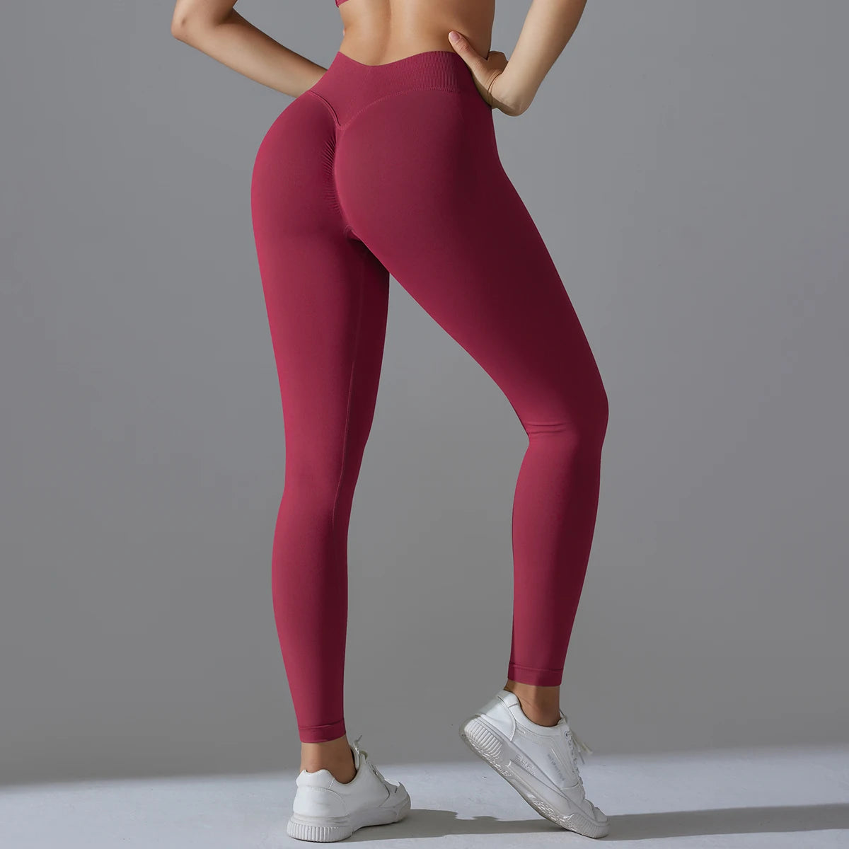 Leggings de Yoga Sans Couture Taille Haute - Effet Sculptant & Push-Up