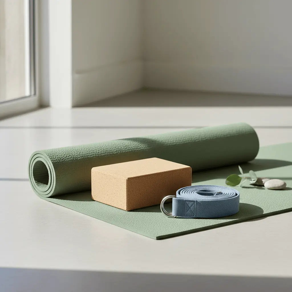 Ensemble Essentiel Yoga - Tapis 6mm + Brique + Sangle